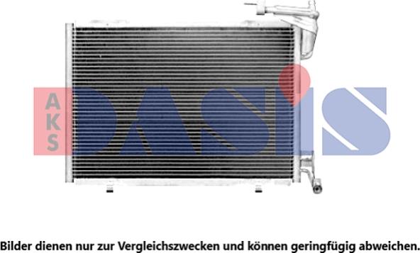 AKS Dasis 092003N - Конденсатор кондиционера autosila-amz.com