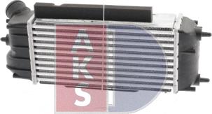 AKS Dasis 097017N - Интеркулер, теплообменник турбины autosila-amz.com