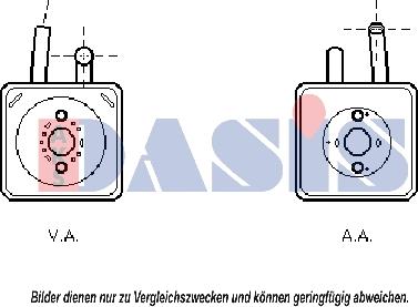 AKS Dasis 046006N - Масляный радиатор, двигательное масло autosila-amz.com