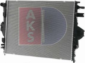 AKS Dasis 040052N - Радиатор, охлаждение двигателя autosila-amz.com