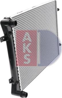AKS Dasis 040001N - Радиатор, охлаждение двигателя autosila-amz.com