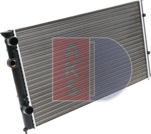 AKS Dasis 040720N - Радиатор, охлаждение двигателя autosila-amz.com
