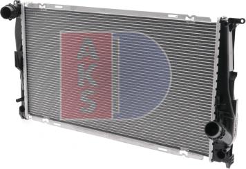 AKS Dasis 050081N - Радиатор, охлаждение двигателя autosila-amz.com