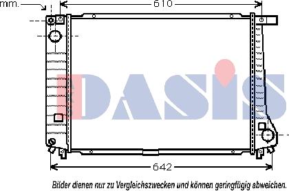 AKS Dasis 050210N - Радиатор, охлаждение двигателя autosila-amz.com