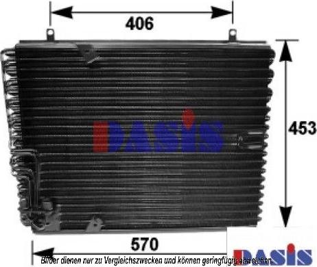 AKS Dasis 052140N - Конденсатор кондиционера autosila-amz.com