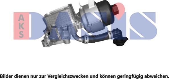 AKS Dasis 066016N - Масляный радиатор, двигательное масло autosila-amz.com