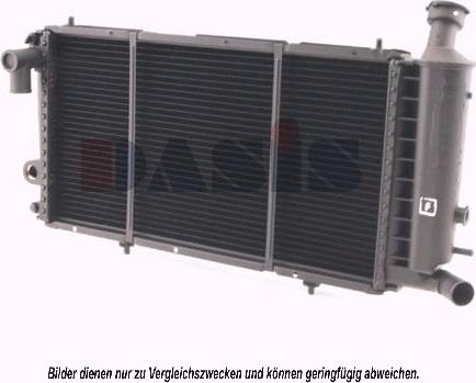 AKS Dasis 060550N - Радиатор, охлаждение двигателя autosila-amz.com