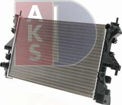 AKS Dasis 060092N - Радиатор, охлаждение двигателя autosila-amz.com