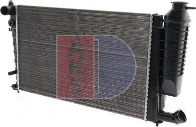 AKS Dasis 060003N - Радиатор, охлаждение двигателя autosila-amz.com