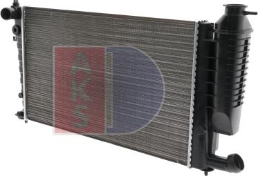 AKS Dasis 060002N - Радиатор, охлаждение двигателя autosila-amz.com
