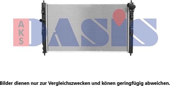 AKS Dasis 060079N - Радиатор, охлаждение двигателя autosila-amz.com