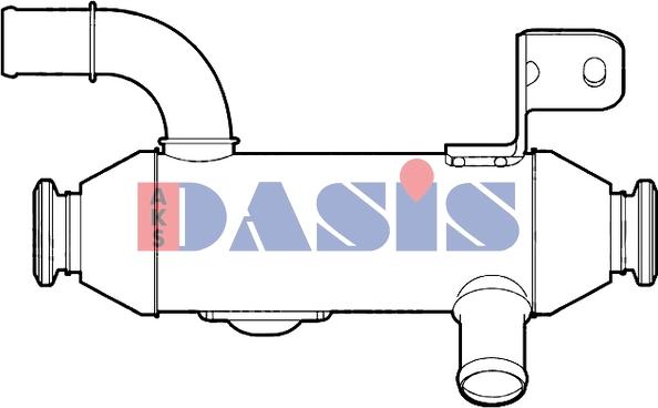 AKS Dasis 060071N - Радиатор, рециркуляция ОГ autosila-amz.com