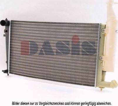 AKS Dasis 060850N - Радиатор, охлаждение двигателя autosila-amz.com