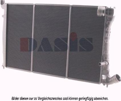 AKS Dasis 060790N - Радиатор, охлаждение двигателя autosila-amz.com