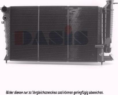 AKS Dasis 060740N - Радиатор, охлаждение двигателя autosila-amz.com