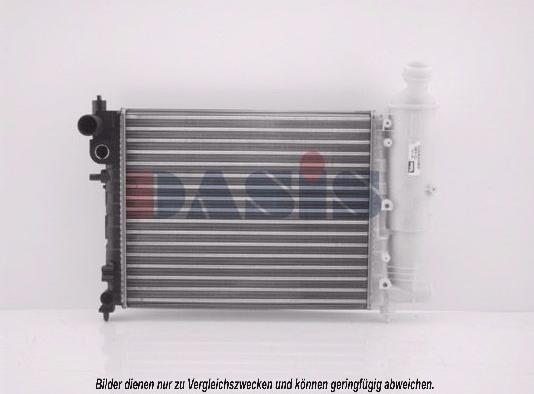 AKS Dasis 060780N - Радиатор, охлаждение двигателя autosila-amz.com