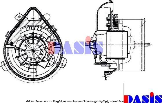 AKS Dasis 068003N - Вентилятор салона autosila-amz.com