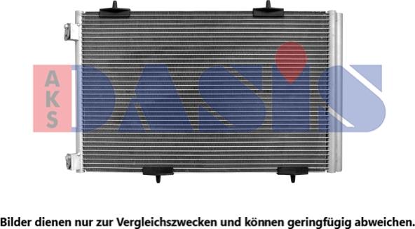 AKS Dasis 062023N - Конденсатор кондиционера autosila-amz.com