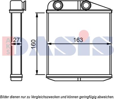 AKS Dasis 089019N - Теплообменник, отопление салона autosila-amz.com