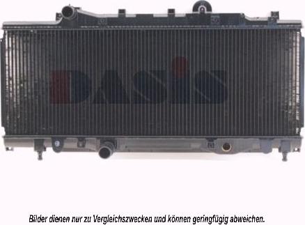 AKS Dasis 080990N - Радиатор, охлаждение двигателя autosila-amz.com