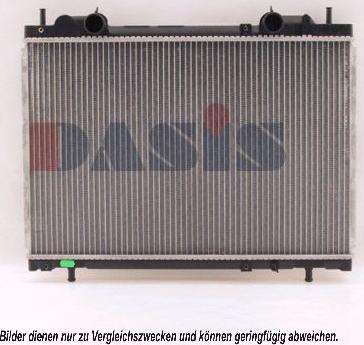 AKS Dasis 080960N - Радиатор, охлаждение двигателя autosila-amz.com