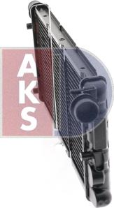 AKS Dasis 080560N - Радиатор, охлаждение двигателя autosila-amz.com