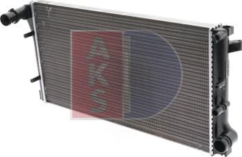 AKS Dasis 080074N - Радиатор, охлаждение двигателя autosila-amz.com