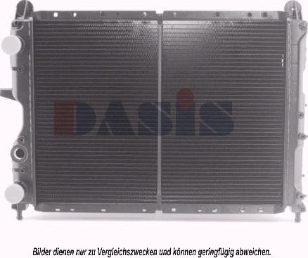 AKS Dasis 080340N - Радиатор, охлаждение двигателя autosila-amz.com