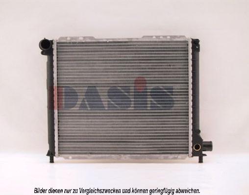 AKS Dasis 080380N - Радиатор, охлаждение двигателя autosila-amz.com