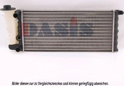 AKS Dasis 080270N - Радиатор, охлаждение двигателя autosila-amz.com