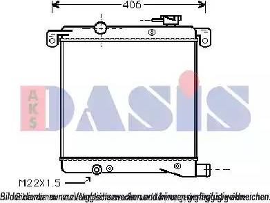 AKS Dasis 030000N - Радиатор, охлаждение двигателя autosila-amz.com