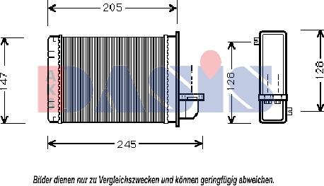 AKS Dasis 029080N - Теплообменник, отопление салона autosila-amz.com