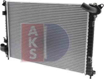 AKS Dasis 020014N - Радиатор, охлаждение двигателя autosila-amz.com