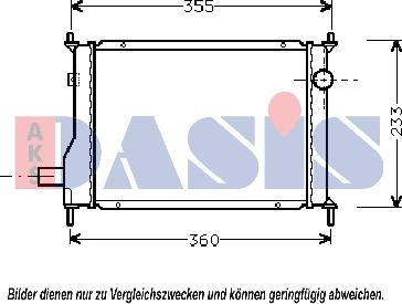 AKS Dasis 020270N - Радиатор, охлаждение двигателя autosila-amz.com