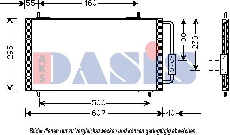 AKS Dasis 022290N - Конденсатор кондиционера autosila-amz.com