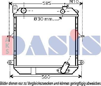 AKS Dasis 070092N - Радиатор, охлаждение двигателя autosila-amz.com