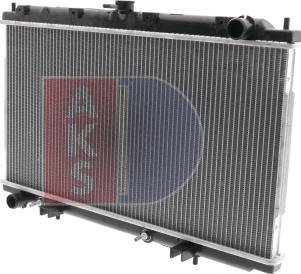 AKS Dasis 070002N - Радиатор, охлаждение двигателя autosila-amz.com