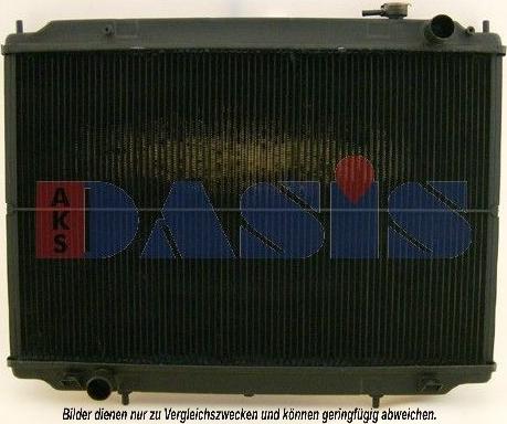 AKS Dasis 070017N - Радиатор, охлаждение двигателя autosila-amz.com