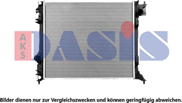 AKS Dasis 070191N - Радиатор, охлаждение двигателя autosila-amz.com