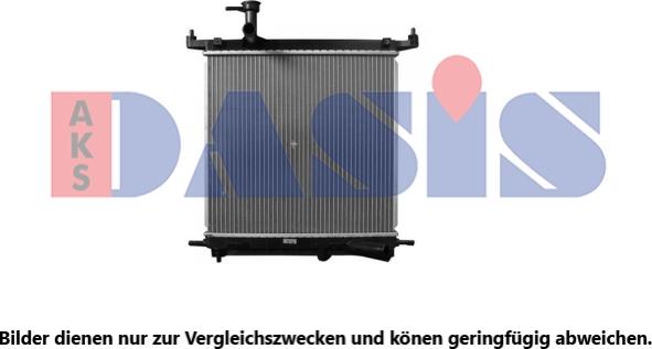 AKS Dasis 070197N - Радиатор, охлаждение двигателя autosila-amz.com
