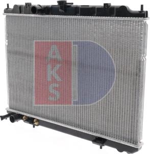 AKS Dasis 070117N - Радиатор, охлаждение двигателя autosila-amz.com