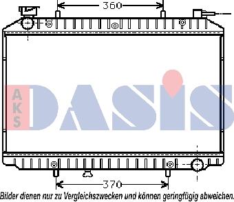 AKS Dasis 070250N - Радиатор, охлаждение двигателя autosila-amz.com