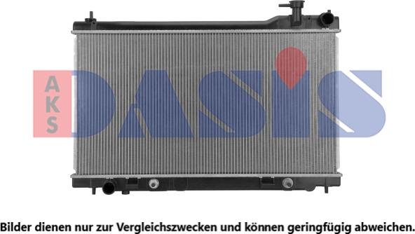 AKS Dasis 070207N - Радиатор, охлаждение двигателя autosila-amz.com