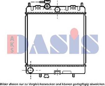 AKS Dasis 071440N - Радиатор, охлаждение двигателя autosila-amz.com