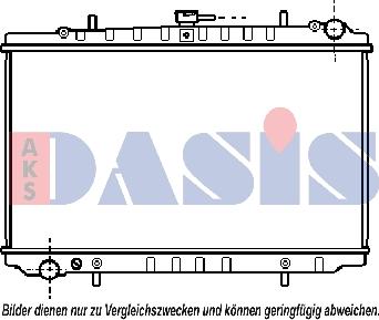 AKS Dasis 071640N - Радиатор, охлаждение двигателя autosila-amz.com