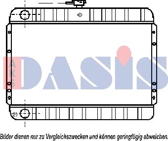 AKS Dasis 071040N - Радиатор, охлаждение двигателя autosila-amz.com