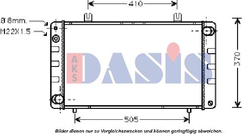 AKS Dasis 190001N - Радиатор, охлаждение двигателя autosila-amz.com