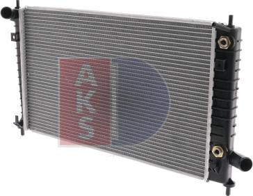 AKS Dasis 190012N - Радиатор, охлаждение двигателя autosila-amz.com