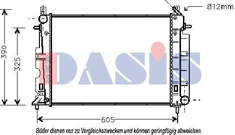 AKS Dasis 190190N - Радиатор, охлаждение двигателя autosila-amz.com