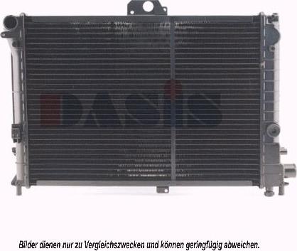 AKS Dasis 190140N - Радиатор, охлаждение двигателя autosila-amz.com